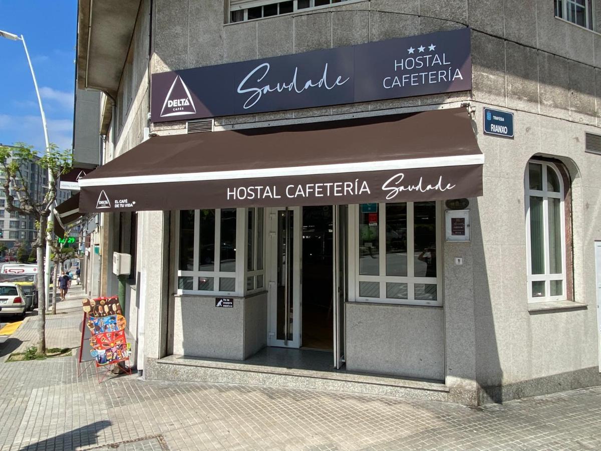 Saudade Hostal Cafeteria A Coruña Exteriör bild